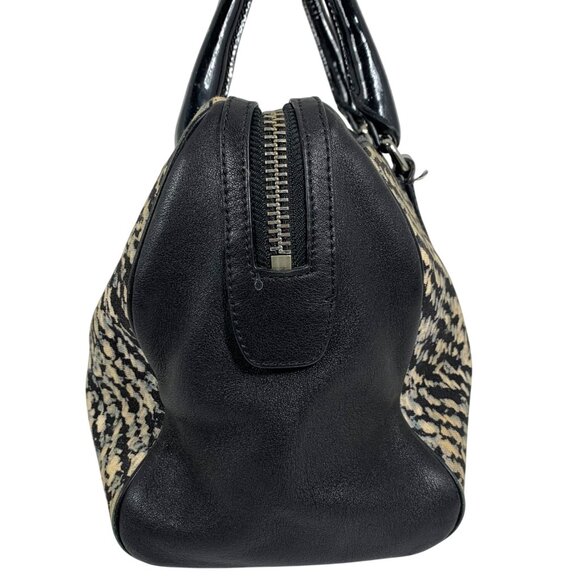 COACH Haley Canvas/Leather Trim Satchel Shoulder Bag + Hang Tag, Tassels 25814 - Picture 5 of 14